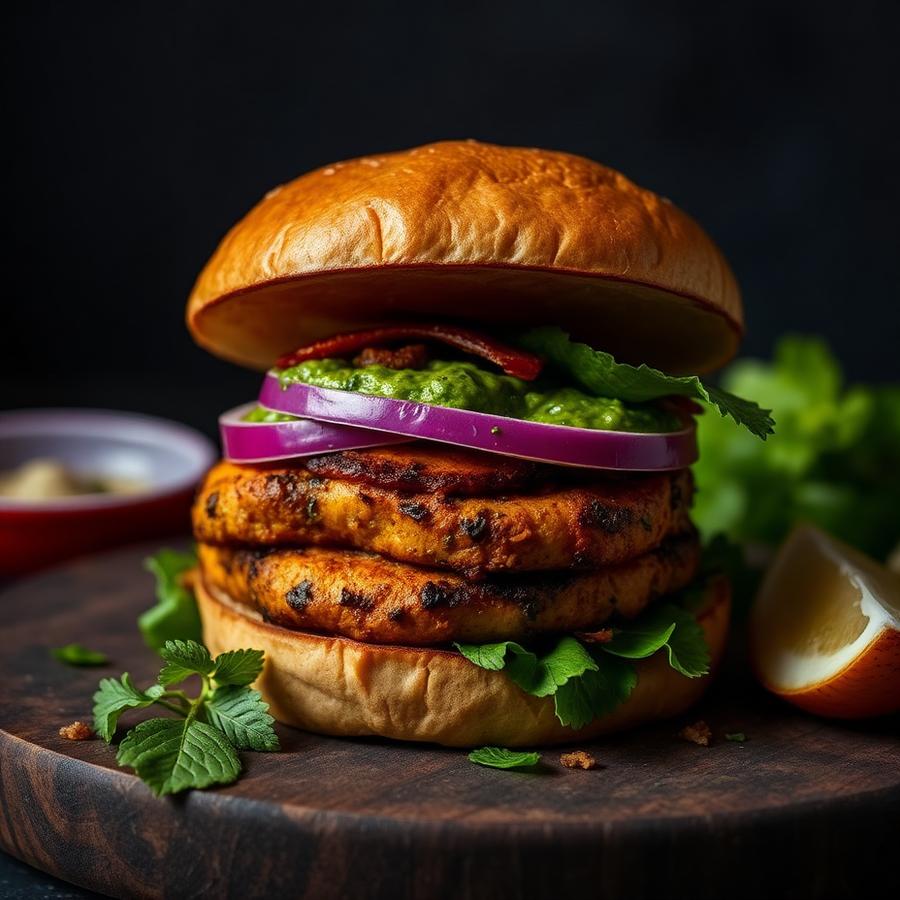 Tandoori Chicken Burger