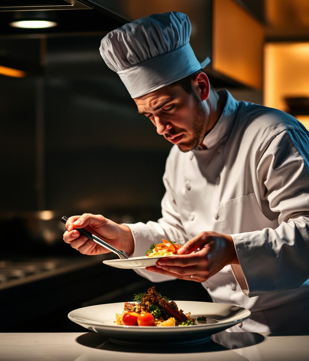 Head chef at work